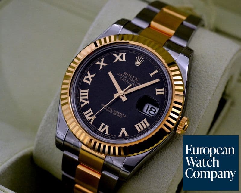 Image of Rolex Datejust II 18K / SS Black Arabic Dial 