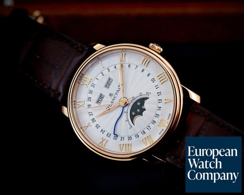 Image of Blancpain Villeret Moonphase & Complete Calendar 18K Rose Gold 40MM