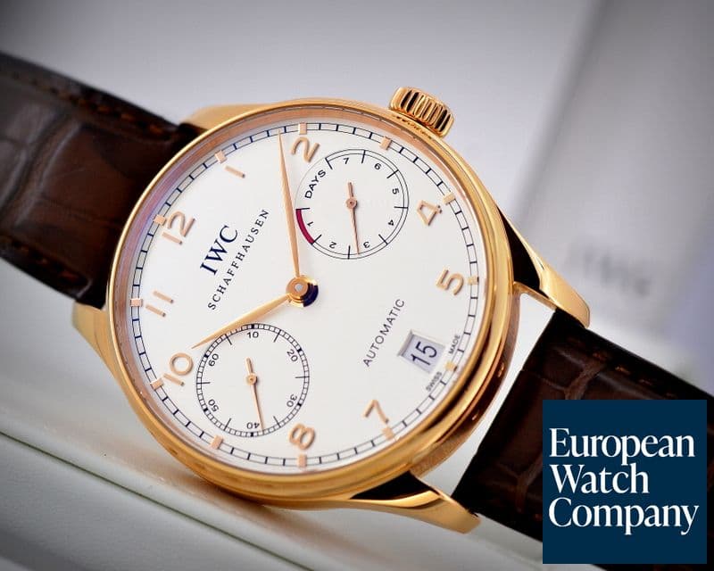 Image of IWC Portuguese 7 Day Automatic 18K Red Gold 