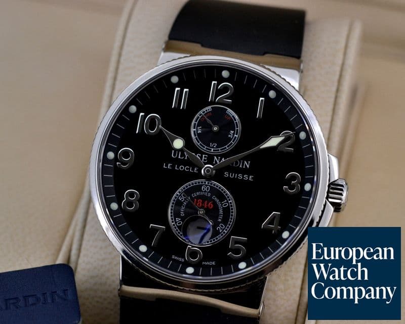 Image of Ulysse Nardin Maxi Marine Chronometer 1846 Black SS / Rubber 