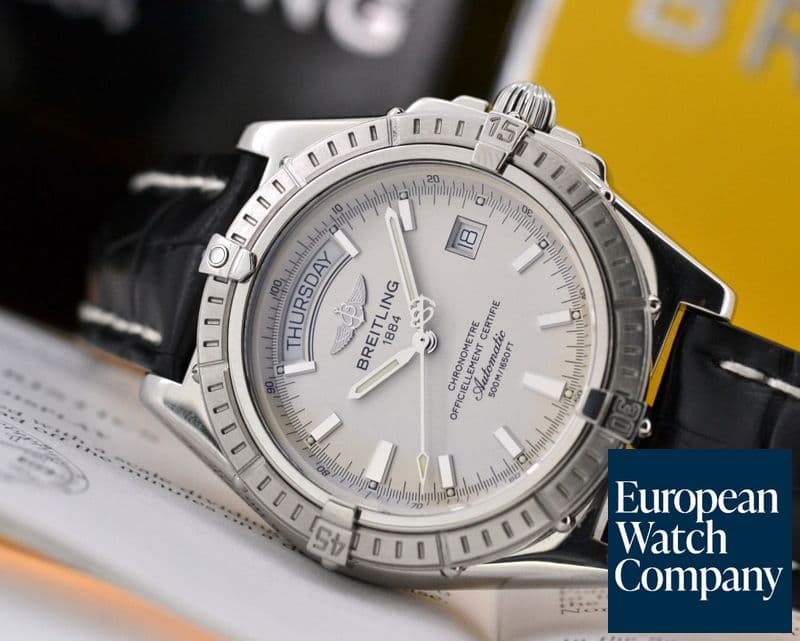 Image of Breitling Headwind Day Date SS / Silver Dial 