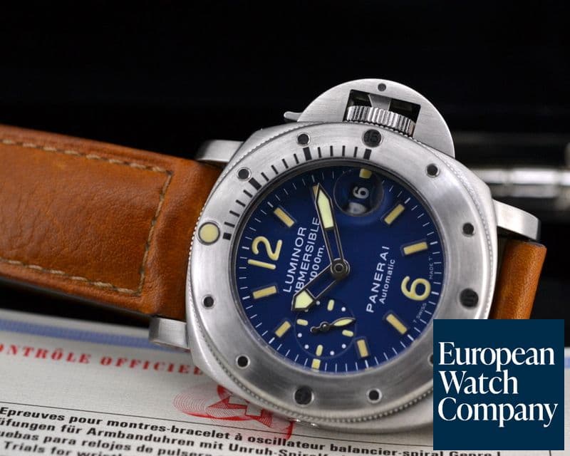 Image of Panerai Luminor Submersible 1000M SS Blue Dial 