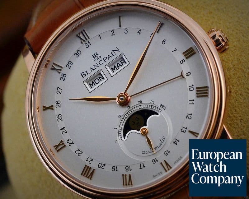 Image of Blancpain Villeret Complete Calendar Moonphase 18K Rose Gold