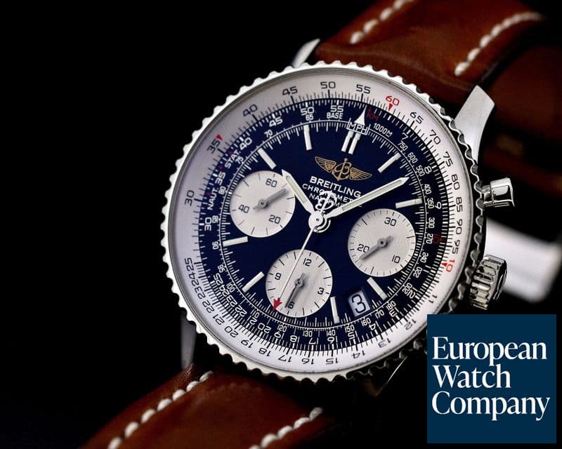 Image of Breitling Navitimer Chronograph Black Dial SS