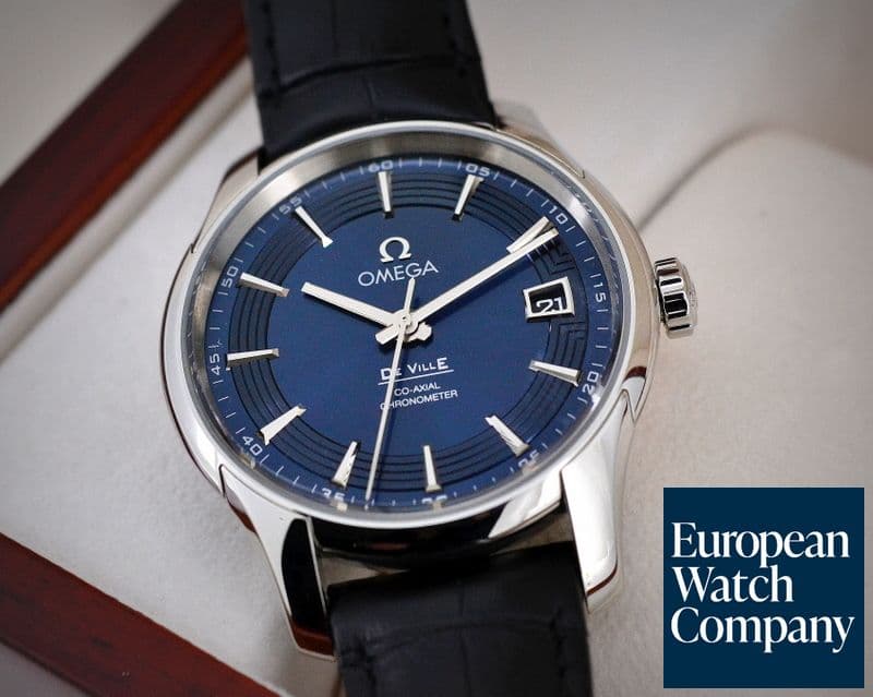 Image of Omega De Ville Co-Axial Hour Vision Blue Dial SS 