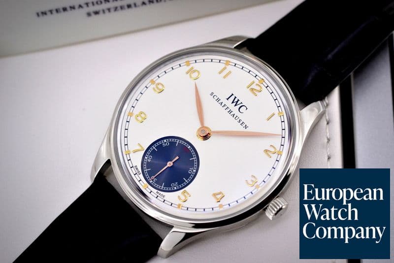 Image of IWC Portuguese Hand Wound Silver Dial