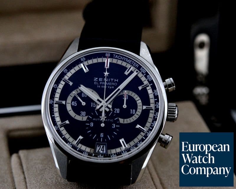 Image of Zenith El Primero Chronograph Black Dial 