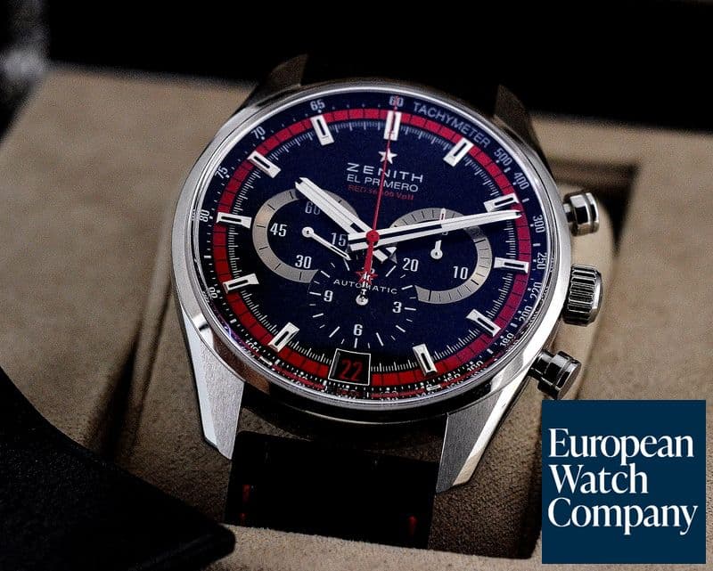 Image of Zenith El Primero Chronograph Black / Red Dial 
