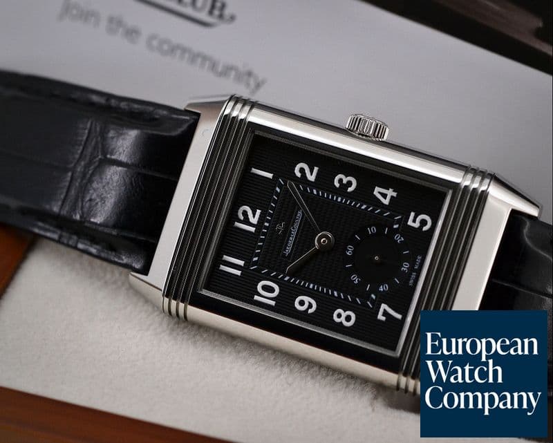 Image of Jaeger LeCoultre Grande Reverso 976 Black Dial SS
