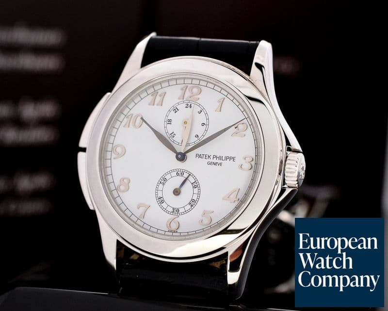 Image of Patek Philippe Travel Time 18K White Gold Arabic Numerals 