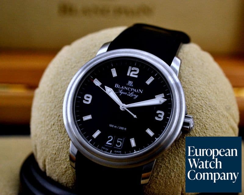 Image of Blancpain Aqualung SS Big Date SS / Rubber