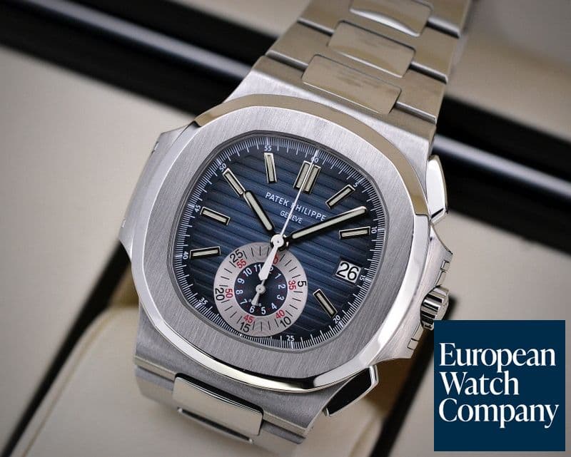 Image of Patek Philippe Nautilus Chronograph SS Blue Dial 