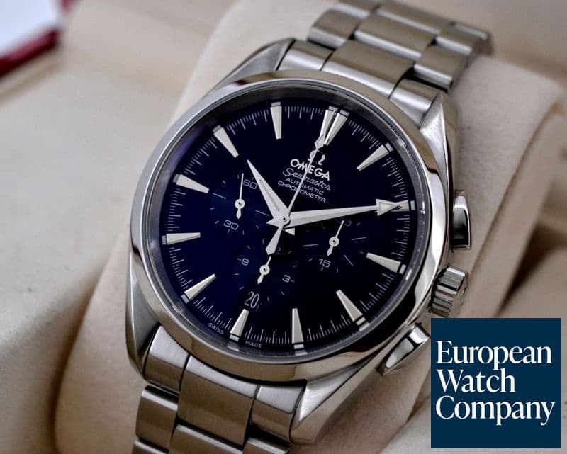 Image of Omega Seamaster Aqua Terra Chronograph SS Black Dial 