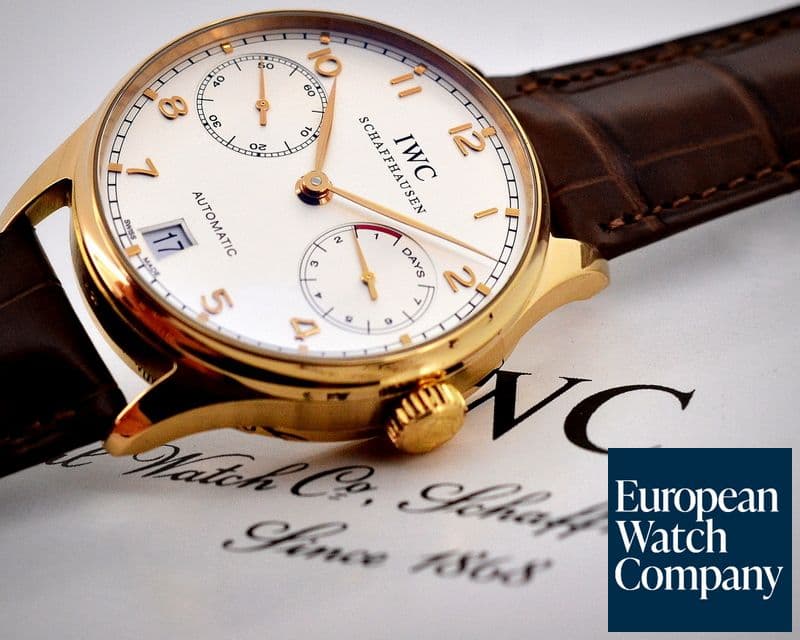 Image of IWC Portuguese 7 Day Automatic 18K Rose Gold