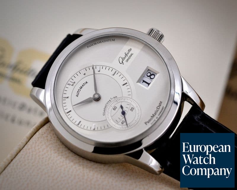 Image of Glashutte Original PanoMaticDate SS Silver Dial 