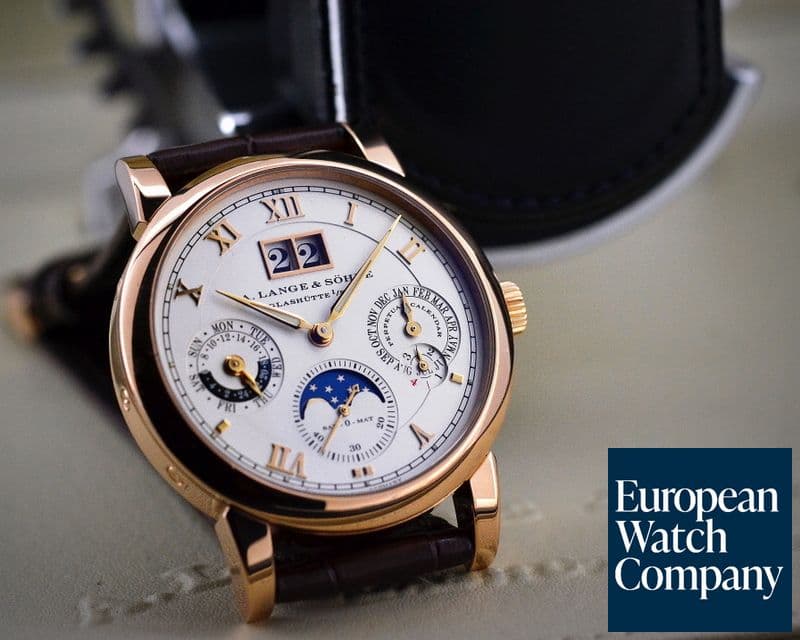 Image of A. Lange and Sohne Langematik Perpetual Calendar 18K Rose Gold
