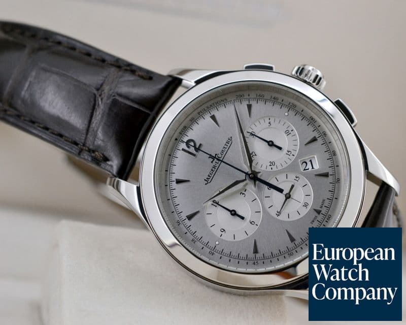 Image of Jaeger LeCoultre Master Chronograph SS Silver Dial 