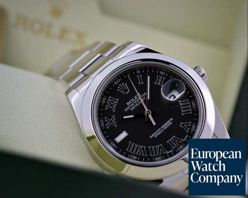 Image of Rolex Datejust II SS Black Roman Dial