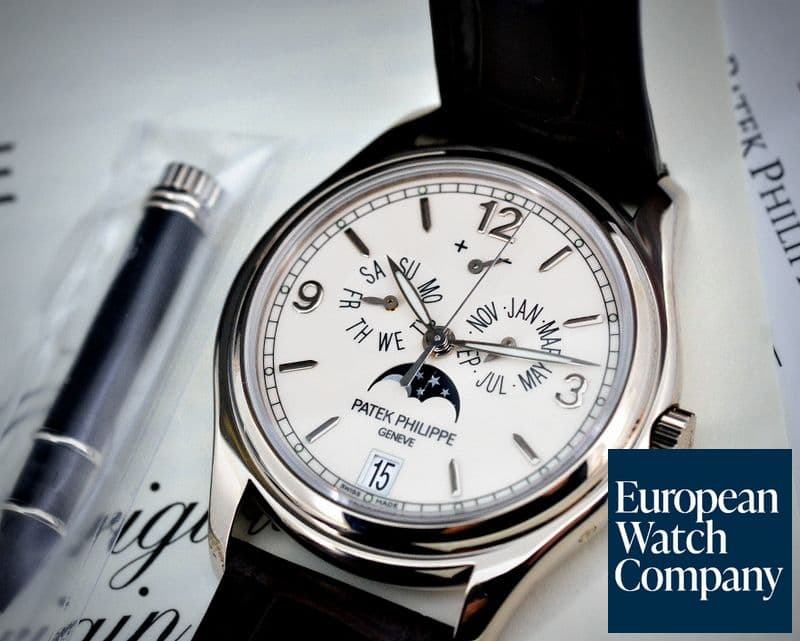 Image of Patek Philippe Annual Calendar 18K White Gold Porcelain Dial 

