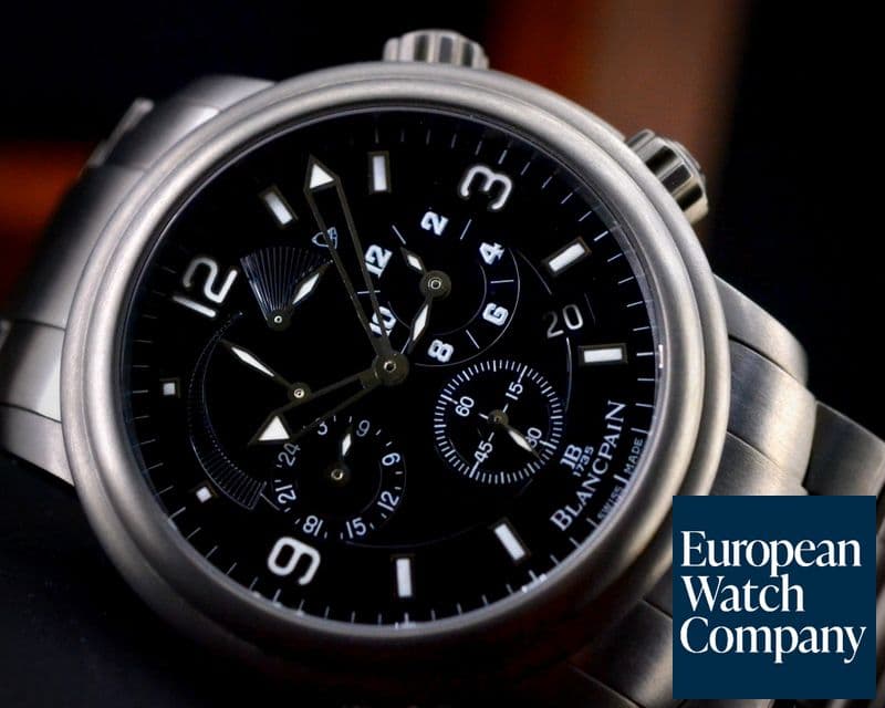 Image of Blancpain Leman Alarm Reveil GMT Titanium