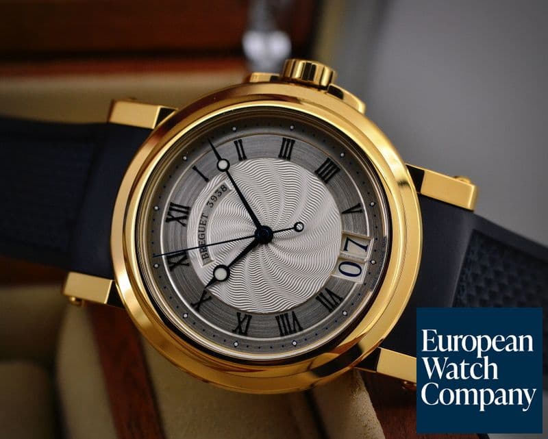 Image of Breguet Marine Automatic Big Date 18K Yellow Gold / Rubber
