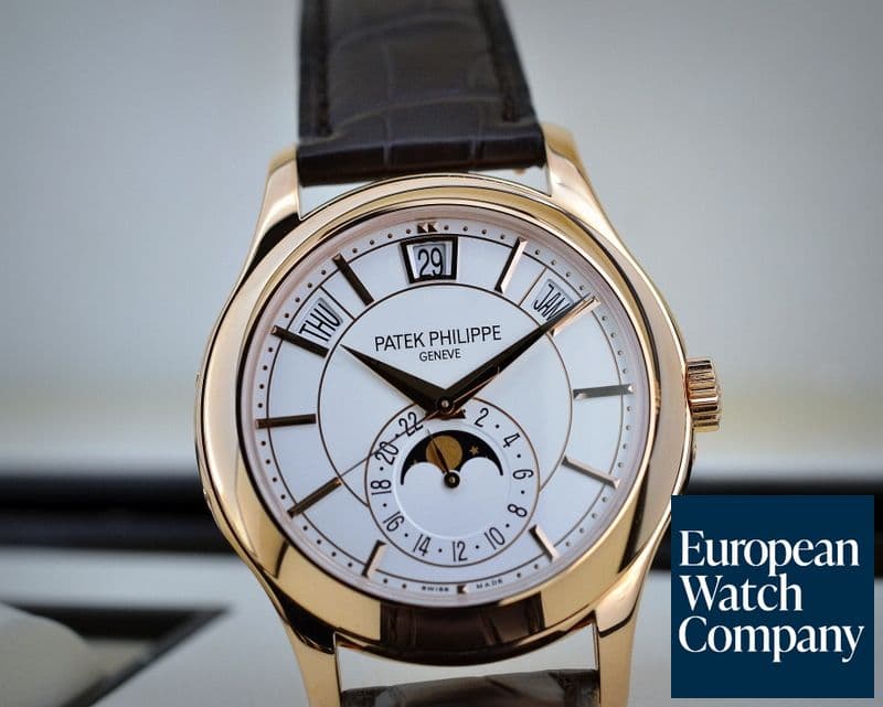 Image of Patek Philippe Annual Calendar Silver Dial 18K Rose Gold 

