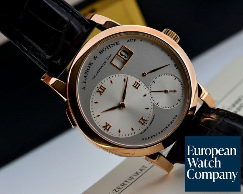 Image of A. Lange and Sohne Lange 1 18K Rose Gold Silver Dial