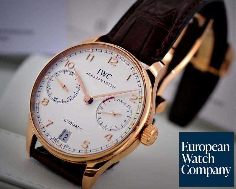 Image of IWC Portuguese 7 Day Automatic 18K Red Gold 