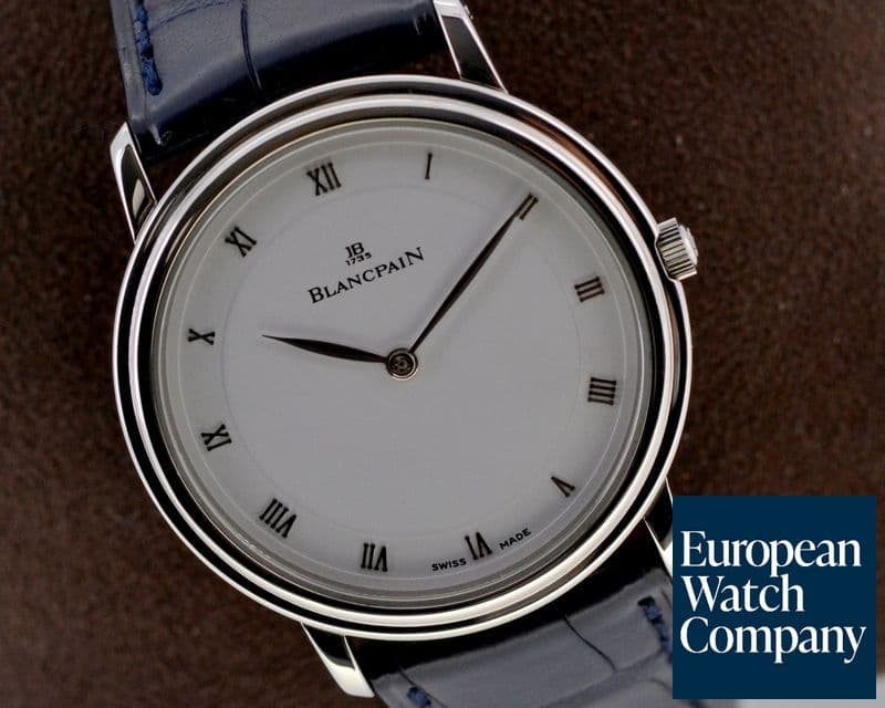 Image of Blancpain Villeret Ultra Slim SS White Dial Manual Wind 