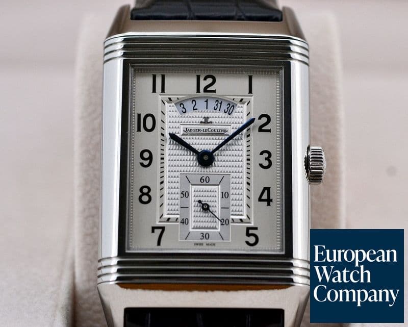 Image of Jaeger LeCoultre Grande Reverso 986 Duo Date SS / Alligator 