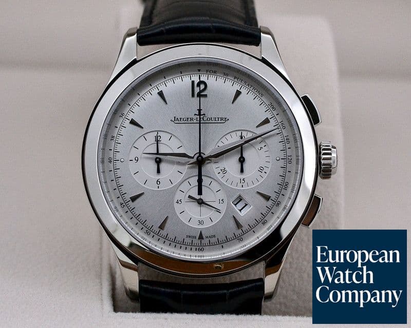 Image of Jaeger LeCoultre Master Chronograph SS Silver Dial 