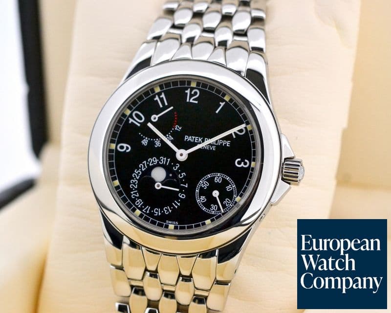 Image of Patek Philippe Power Reserve Moon Phase Black Dial SS / SS