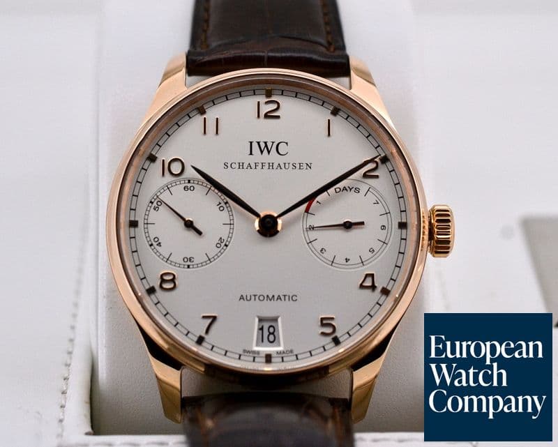 Image of IWC Portuguese 7 Day Automatic 18K Red Gold 