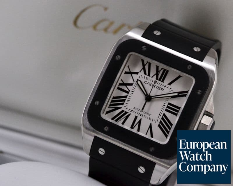 Image of Cartier Santos 100 SS / Rubber