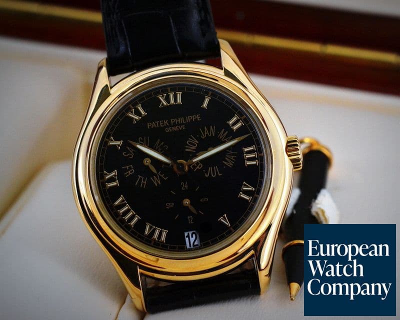 Image of Patek Philippe Annual Calendar Black Dial 18K Yellow Gold

