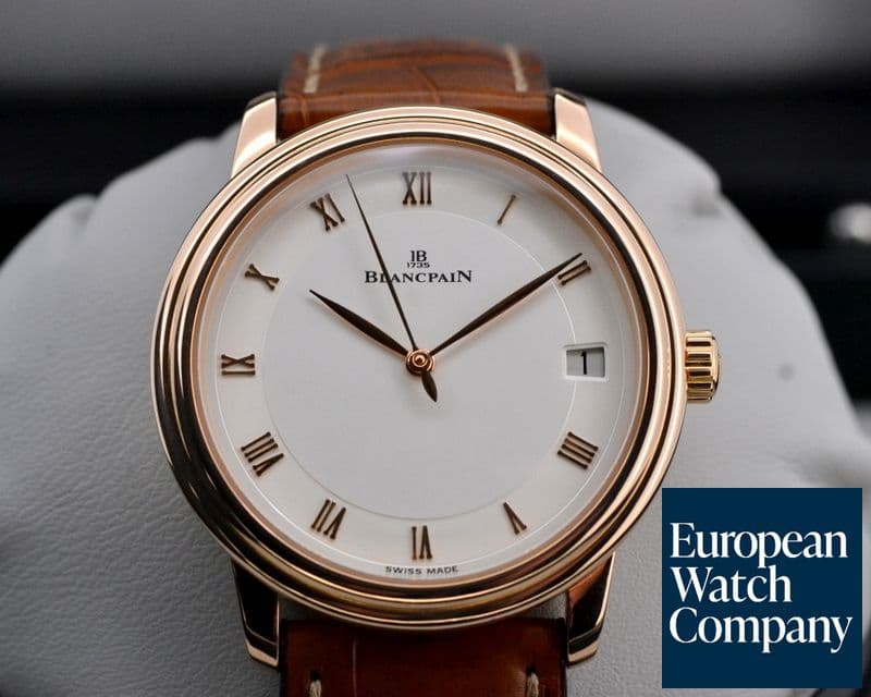 Image of Blancpain Villeret Jubilee Ultra Slim Date 18K Rose Gold Limited