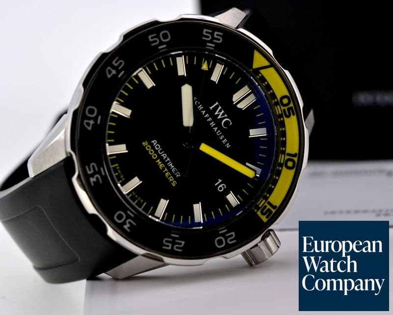 Image of IWC Aquatimer 2000 Black Dial SS / Rubber