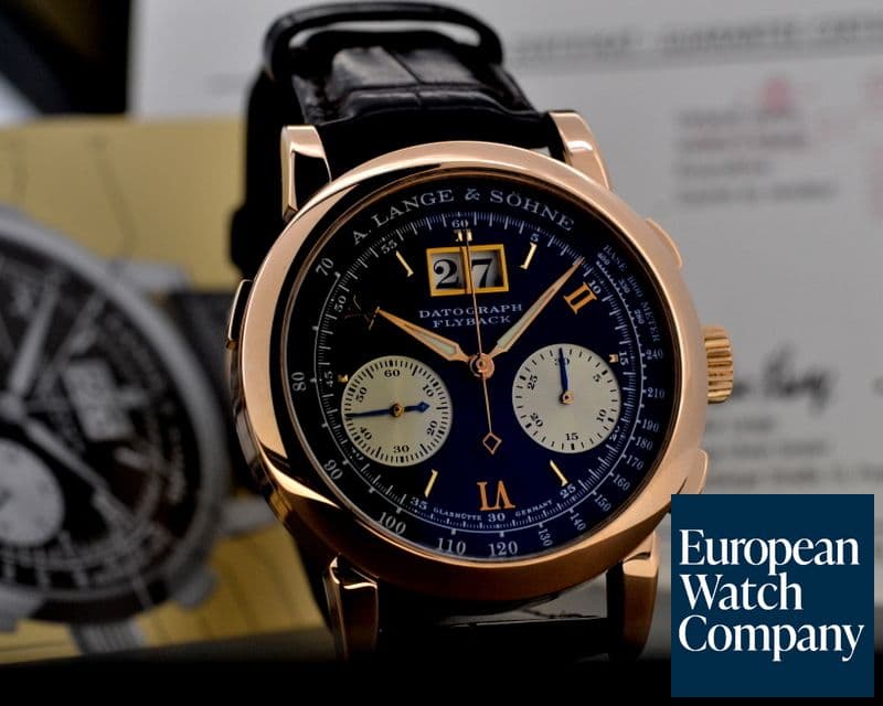 Image of A. Lange and Sohne Datograph 18K Rose Gold Black Dial