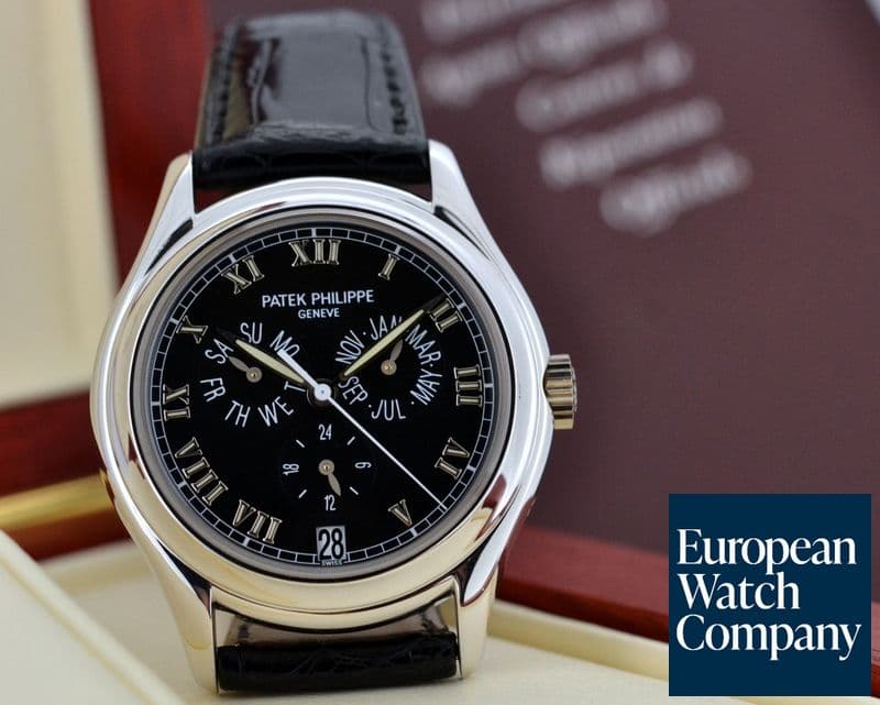 Image of Patek Philippe Annual Calendar 18K White Gold Black Dial 