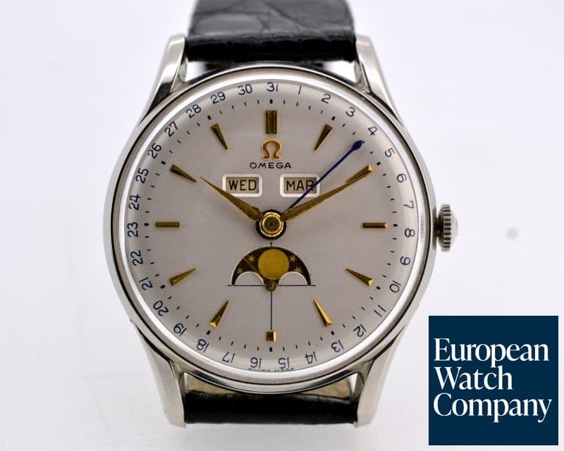 Image of Omega Vintage Cosmic Triple Date Moon Phase SS