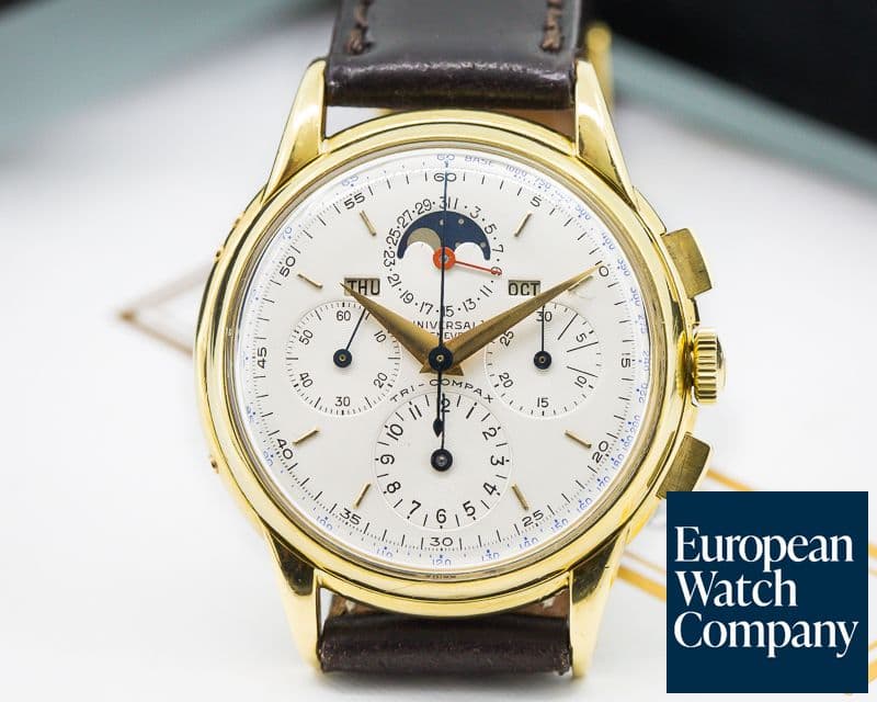 Image of Universal Geneve Tri-Compax 18K Yellow Gold / Silver Dial 36MM