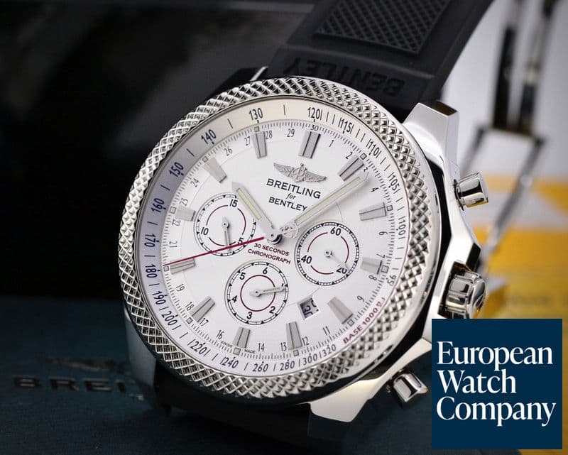Image of Breitling Bentley Barnato Chronograph Silver Dial SS / Rubber