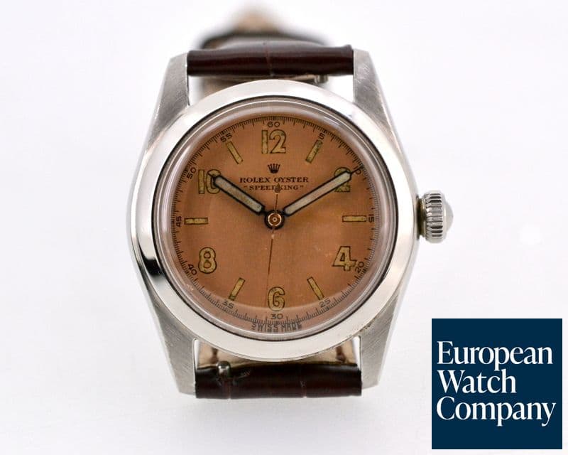 Image of Rolex Speedking 4220 SS Rose Dial