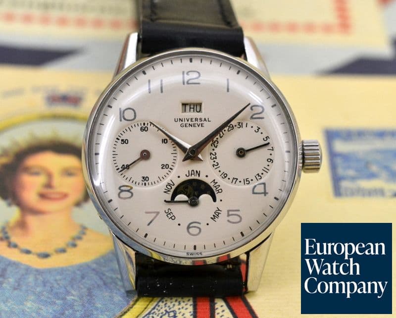 Image of Universal Geneve Triple Date Calendar SS
