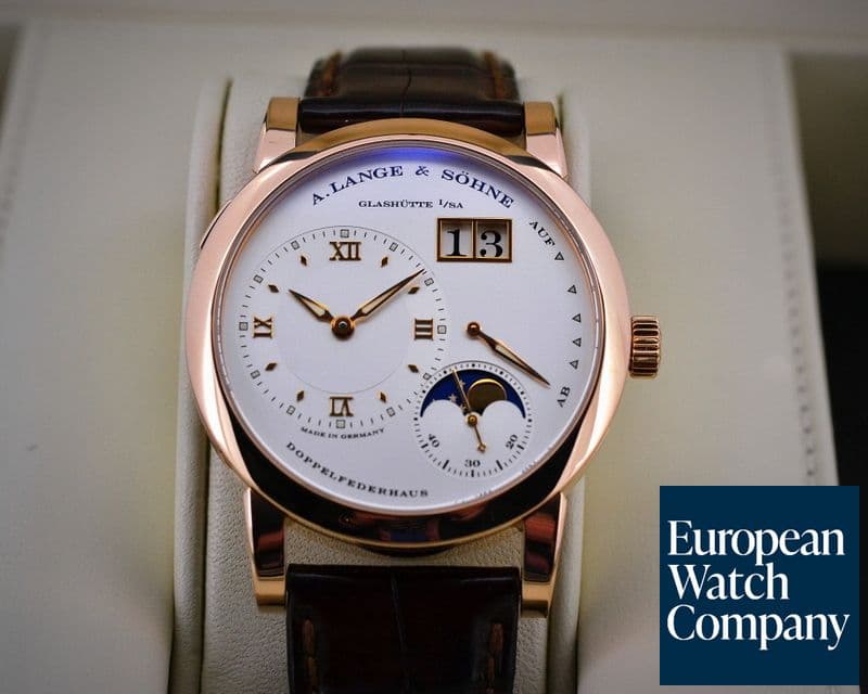 Image of A. Lange and Sohne Lange 1 Moon 18K Rose Gold / Deployant