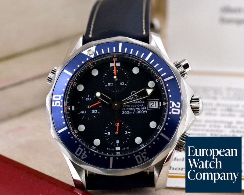 Image of Omega Seamaster Professional SS Chronograph Blue Dial 