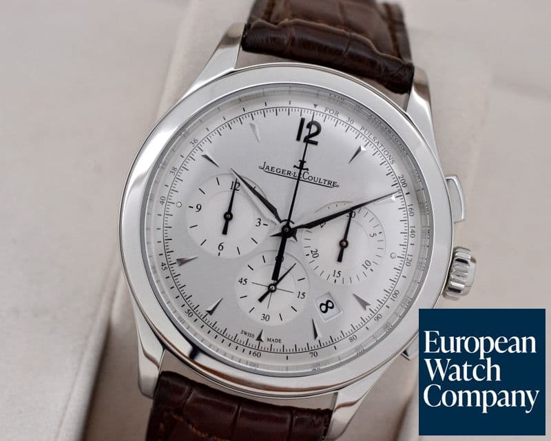 Image of Jaeger LeCoultre Master Chronograph SS Silver Dial 