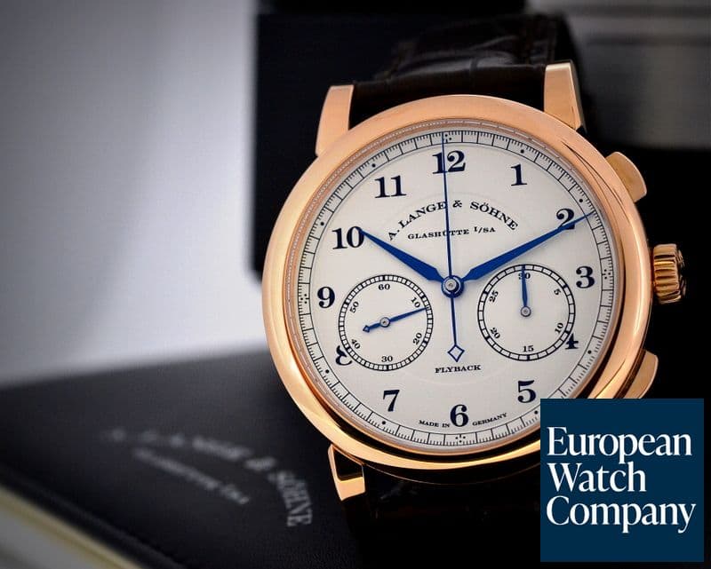 Image of A. Lange and Sohne 1815 Chronograph 18K Rose Gold Silver Dial 