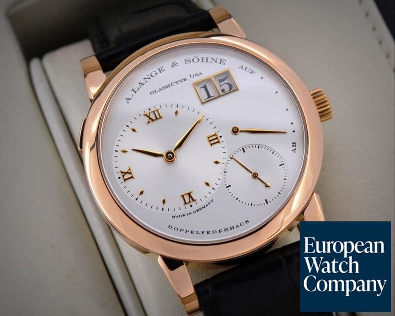 Image of A. Lange and Sohne Lange 1 18K Rose Gold Silver Dial