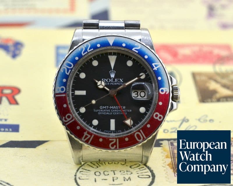 Image of Rolex GMT Master Blue / Red "Pepsi Bezel" Circa 1979